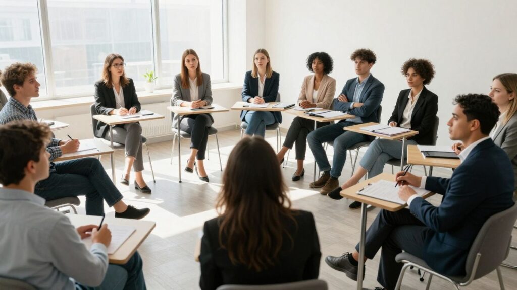 Personas asistiendo a un seminario gratuito de bHIP.
